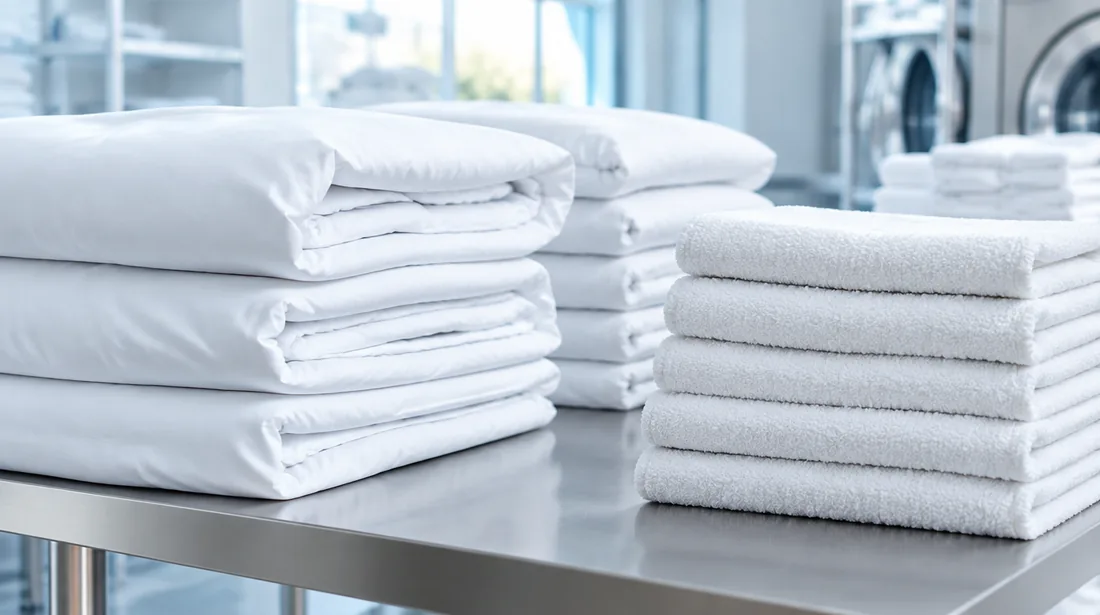 Hotelwäsche: Bettwäsche, Frottier, Bademäntel und Tischwäsche